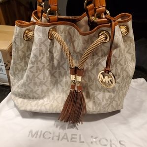 Michael Kors Signature Logo Drawstring Purse